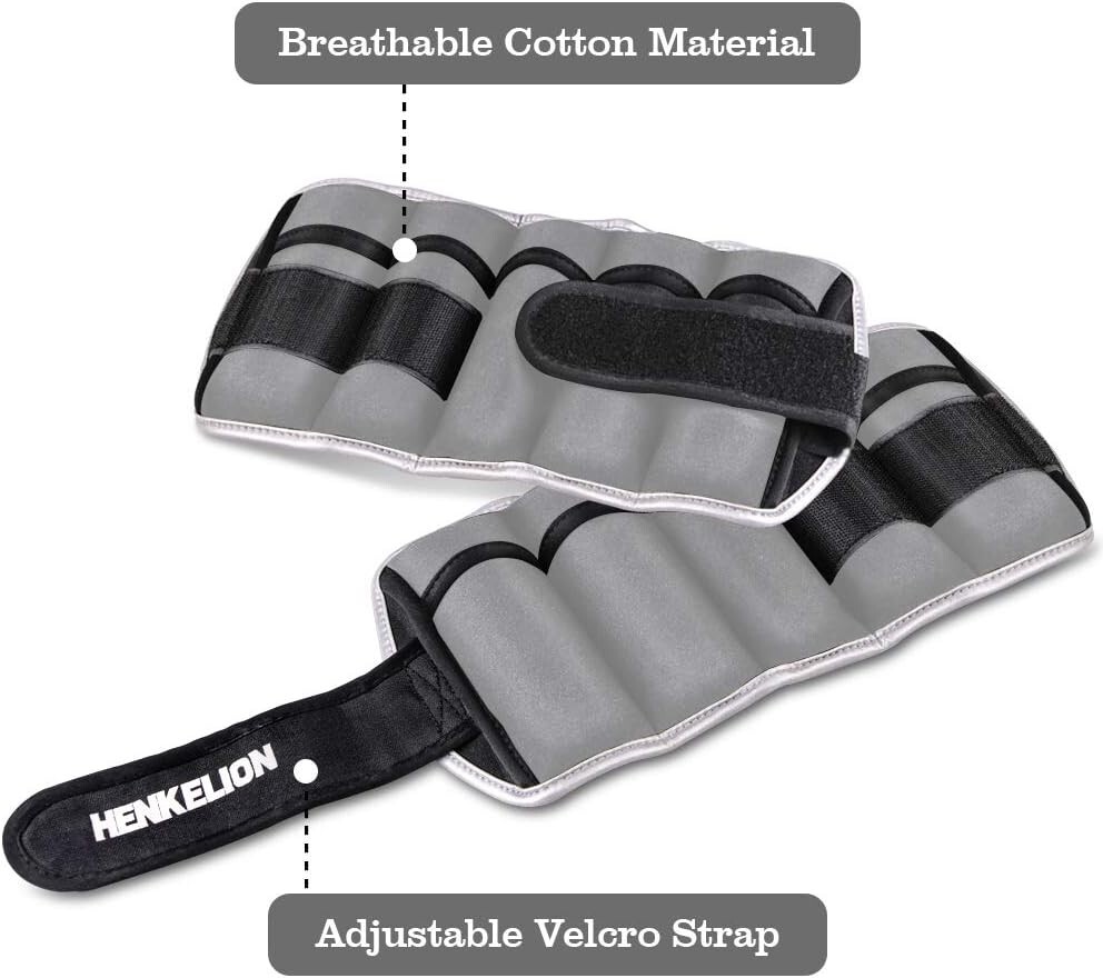 Versatile 2-10 lbs Ankle Weights for Strength Training - Family-Friendly Design