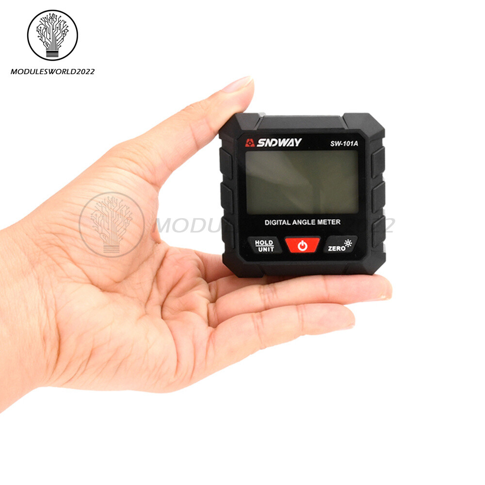 Digital Angle Gauge Protractor Inclinometer Rechargeable Level Box Gauge 4*90°