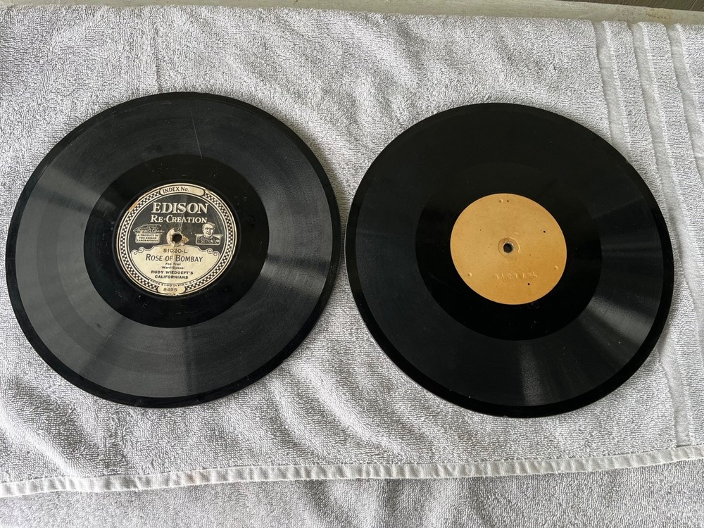 Edison Diamond Disc Records Pair