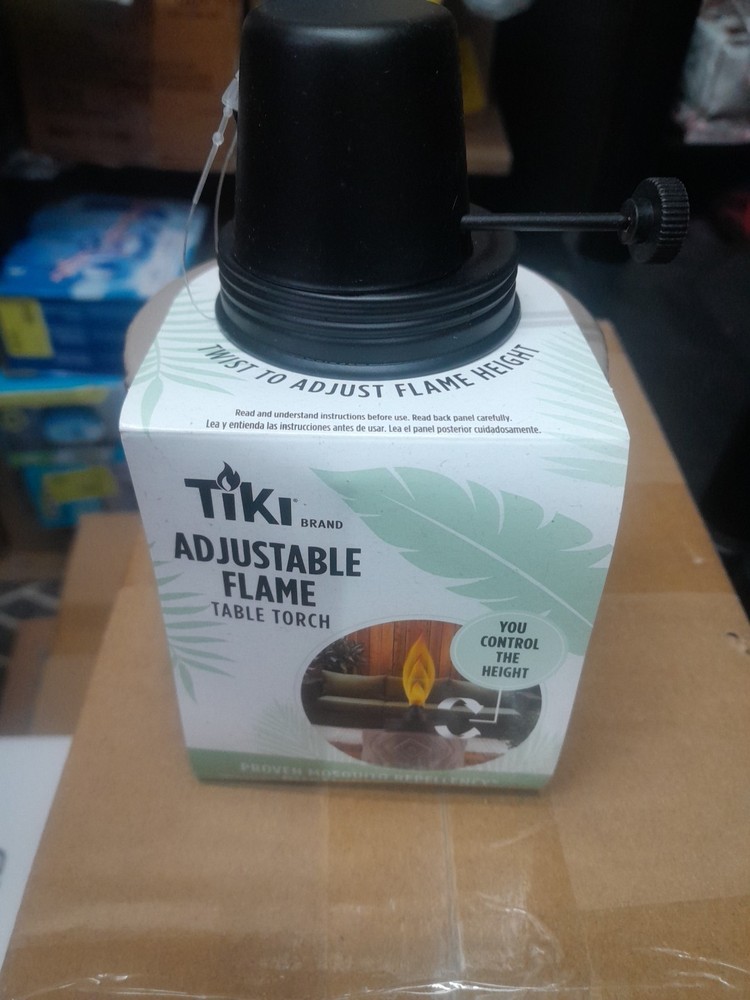 Tiki Torch Adjustable Flame Table Torch Mosquito Repellency