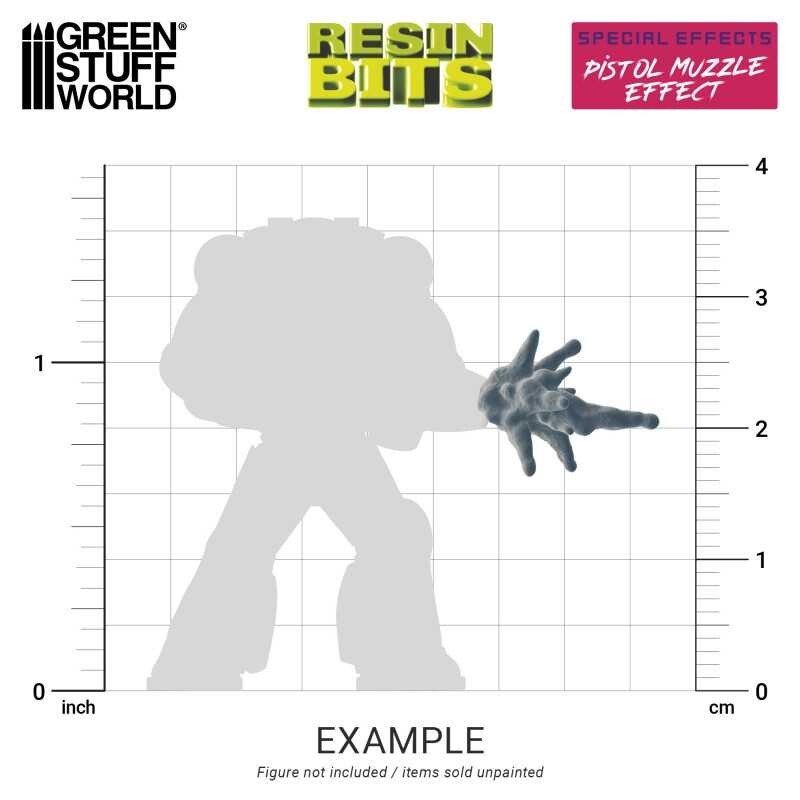 3D printed set - Pistol Muzzle Flash - Infinity wargames miniature battlefield