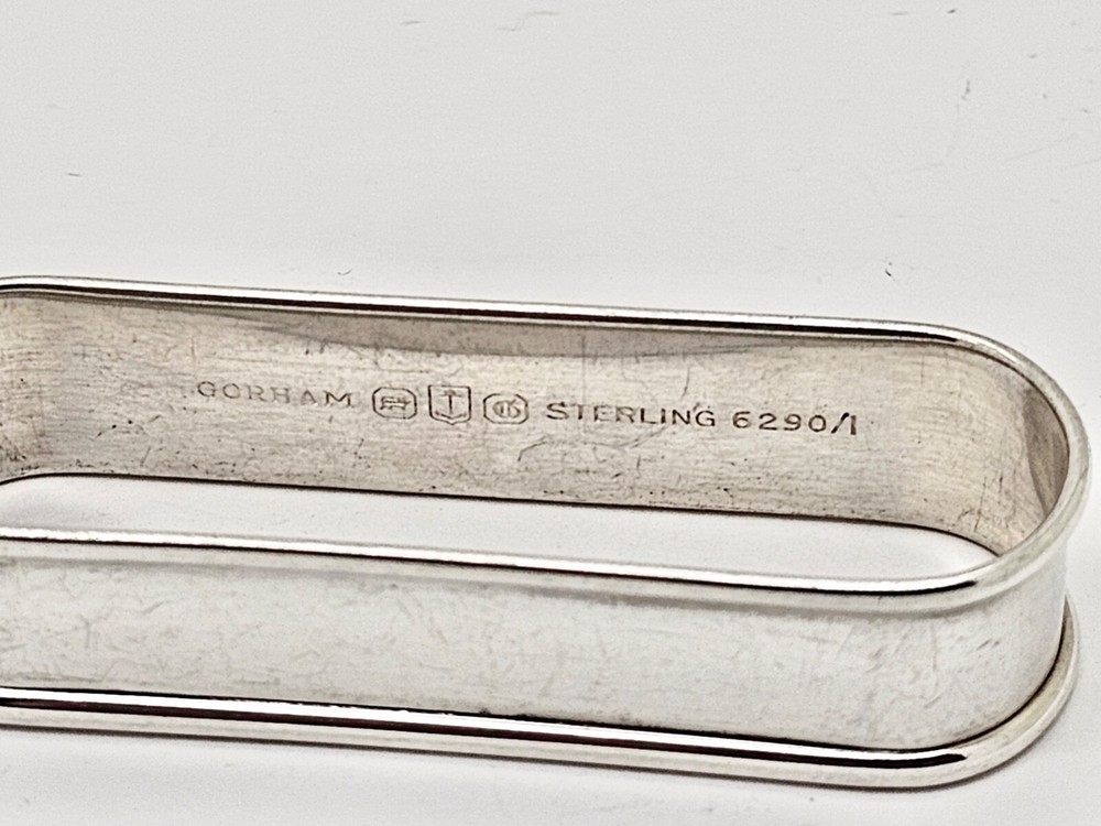 GORHAM STERLING SILVER NAPKIN RING ENGRAVED JANE,2 3/8"