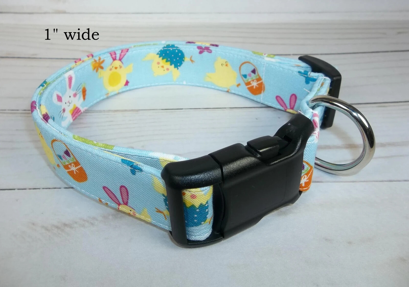 Cute Easter Bunny Chick Spring Terri's Dog Collar handmade adjustable boy girl