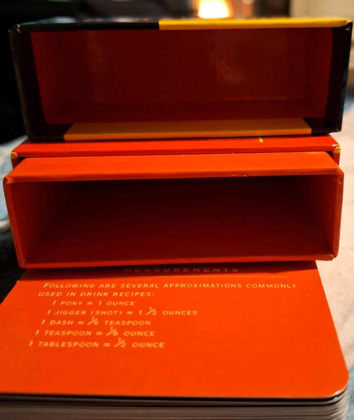 Vtg "THE BARTENDER'S DECK" Cocktail Guide Recipe Cards 50 in deck FREE SHIPPING