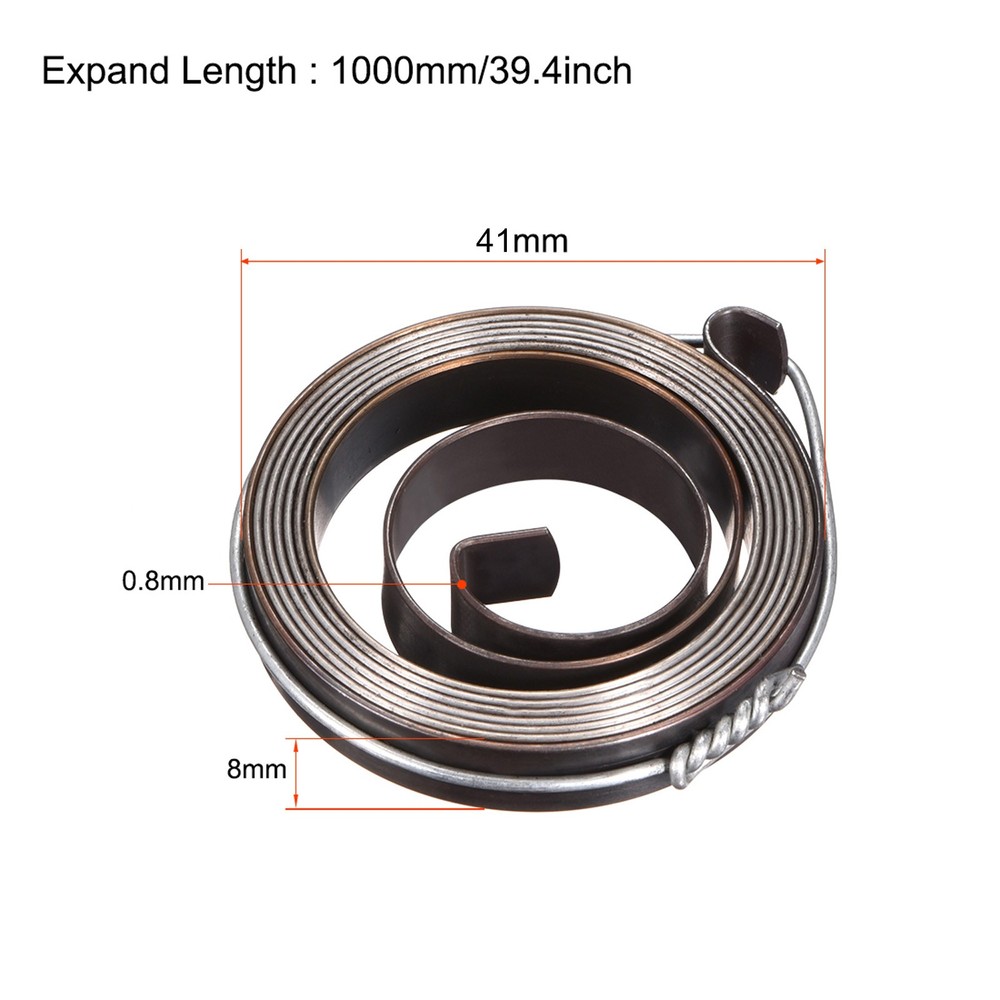 Drill Press Spring Quill Feed Return Coil Spring Assembly 1000mm 41x8x0.8mm