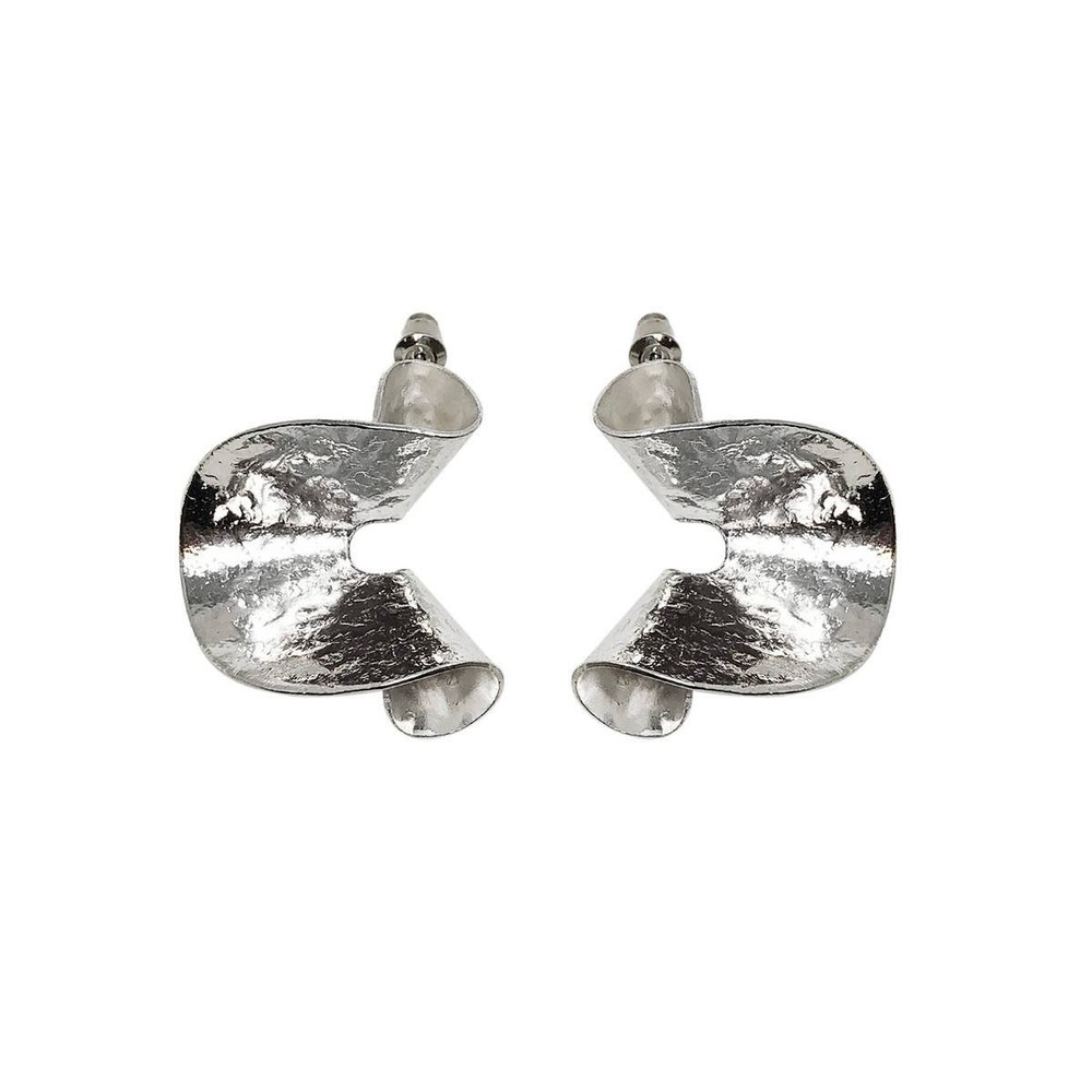 Sculptural Scroll Posts - Silver