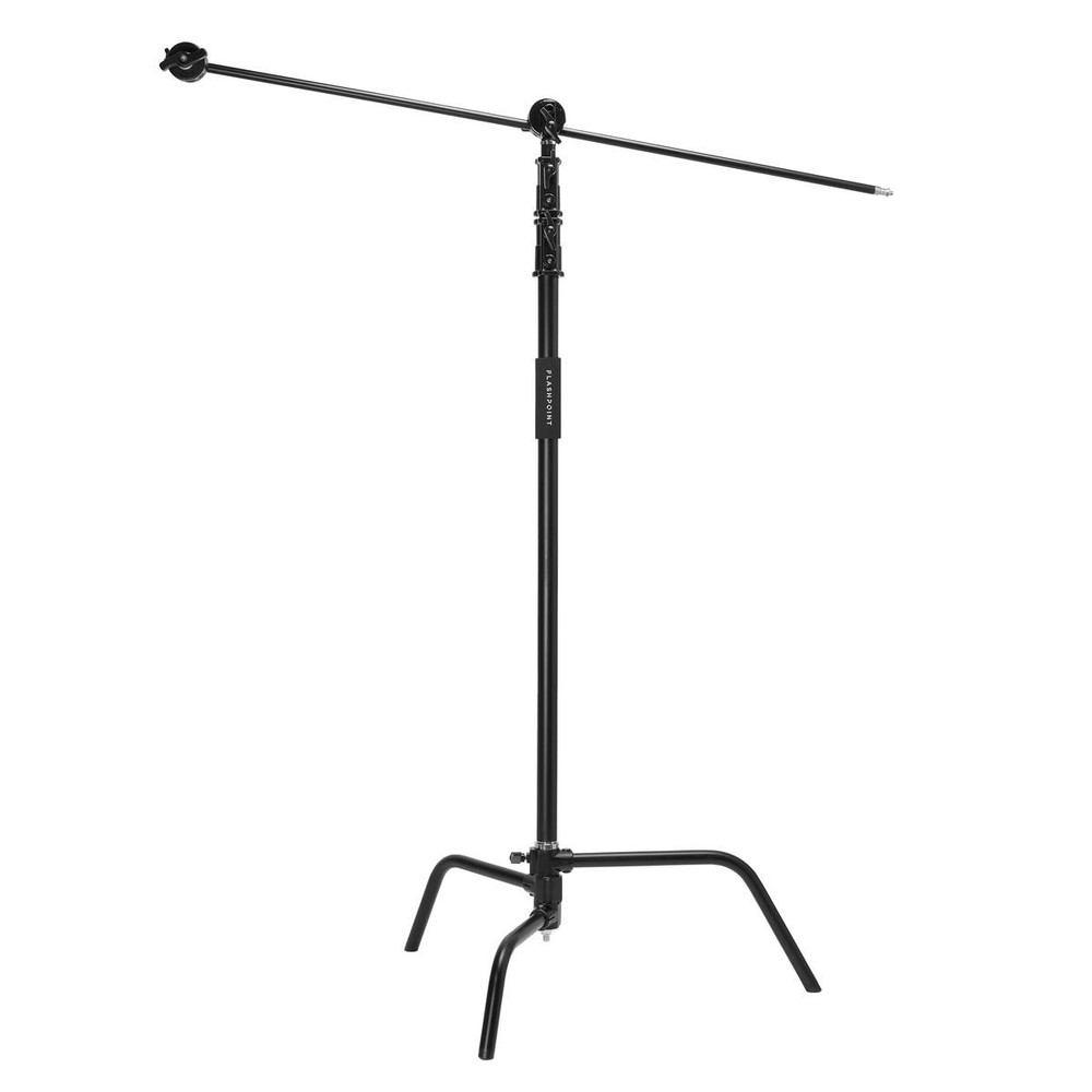 Flashpoint 10.5' C Light Stand on Turtle Base Kit with Two Tier Spring Loaded Ri