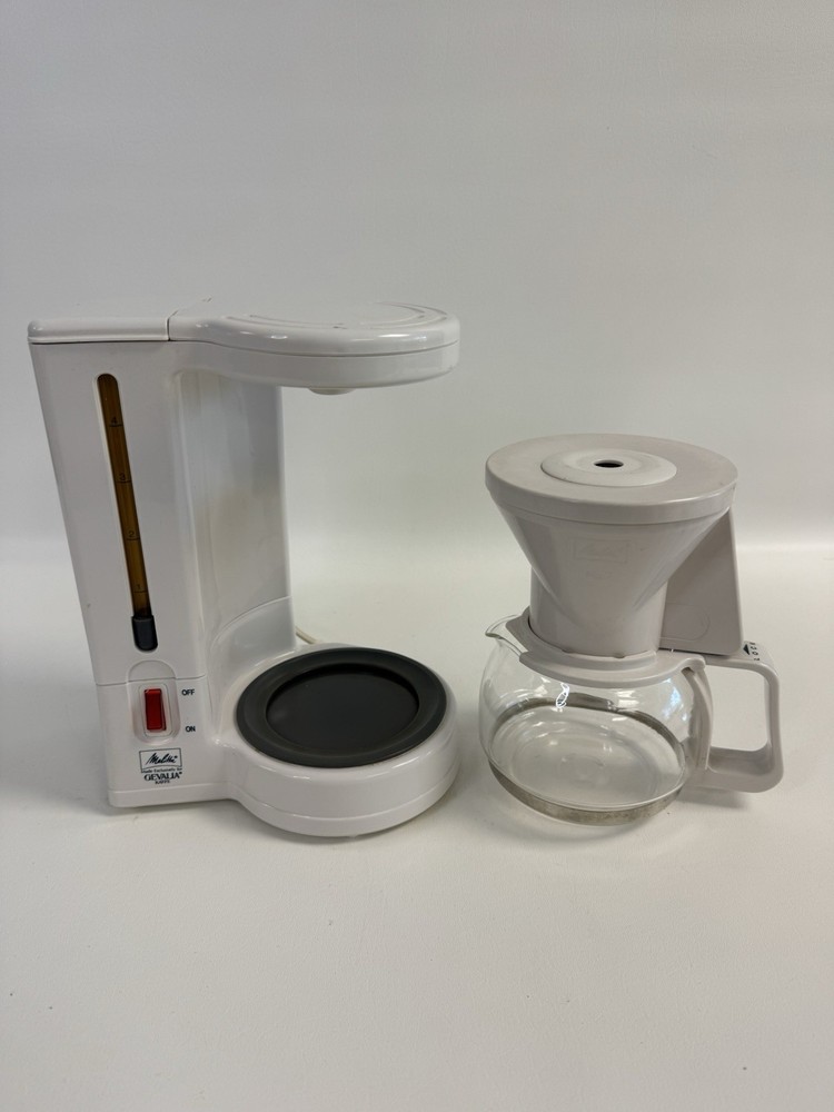 Melitta Gevalia Kaffe 4-Cup Coffee Maker White BCM-4C Machine