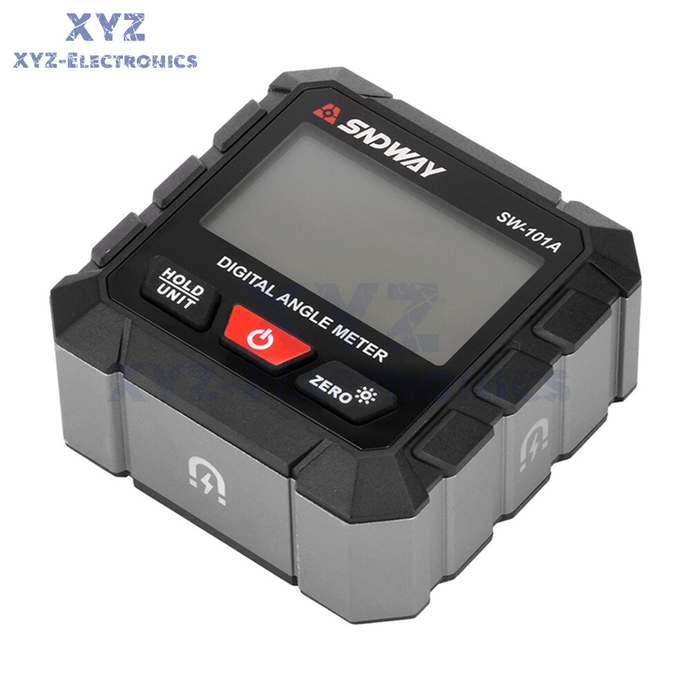 LCD Magnetic Digital Inclinometer Level Box Gauge Angle Finder Protractor 4*90°