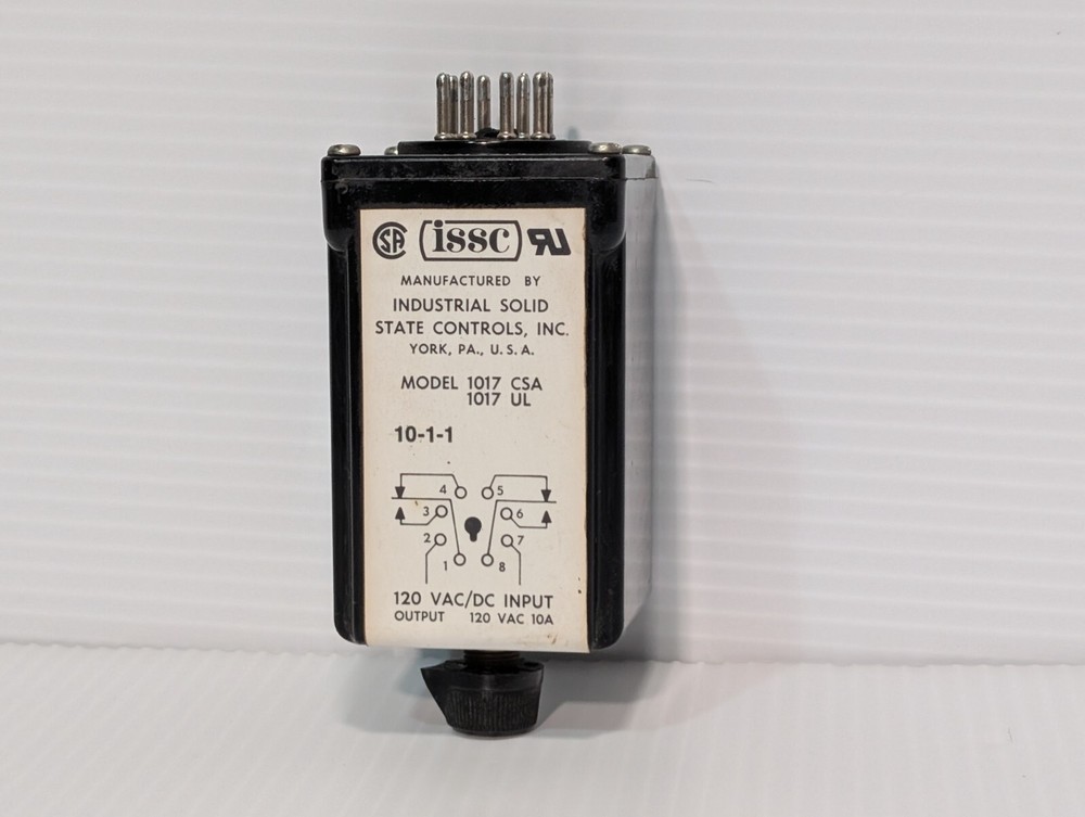 Industrial Solid State Controls 1017-CSA, 1017-UL, .06 to 10 Second Relay Timer