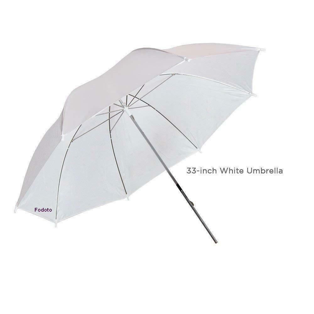 Fodoto 6-Pack 33" White Transparent Shoot Through Umbrella Studio Reflector