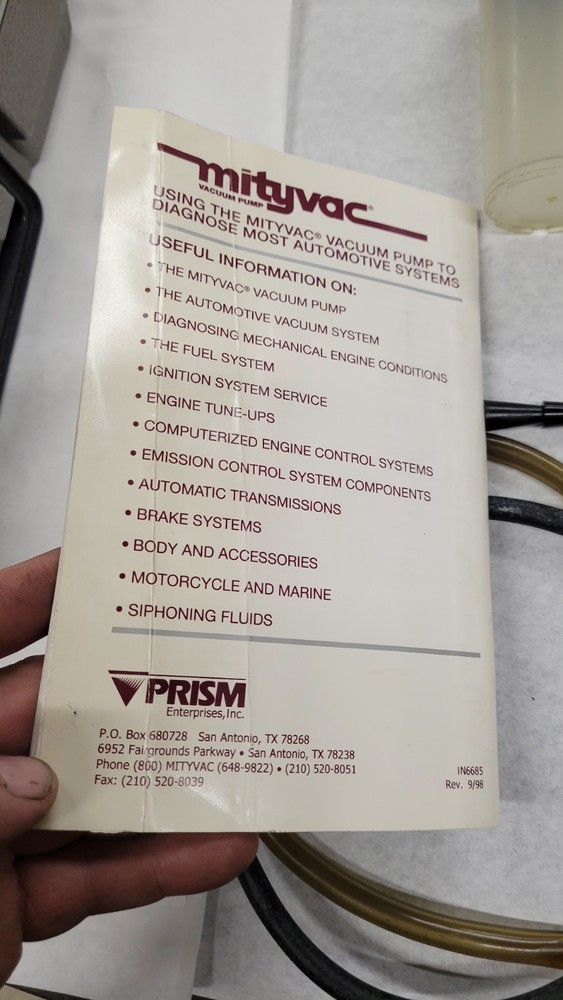 Silver Line Mityvac Vacuum Gauge Kit