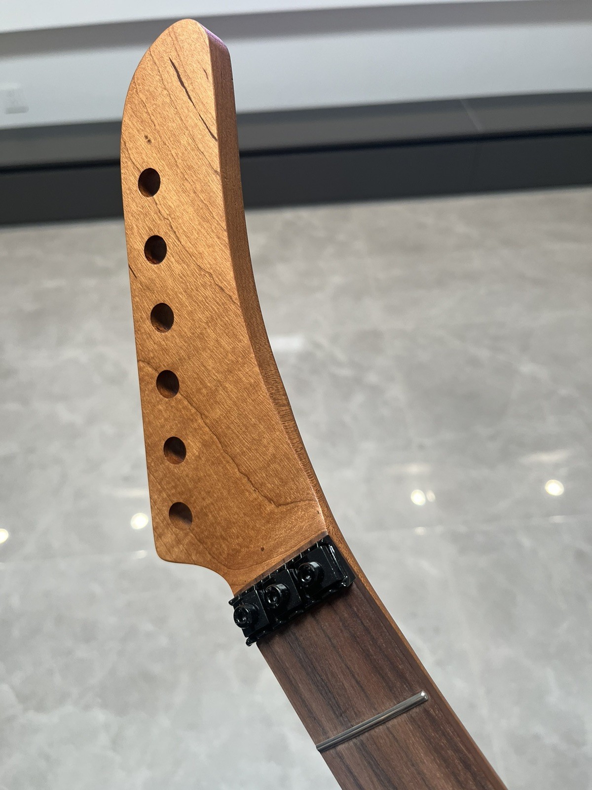 NEW Stainless Rosewood 22fret Floyd nut Roasted Flame Maple electric guitar neck