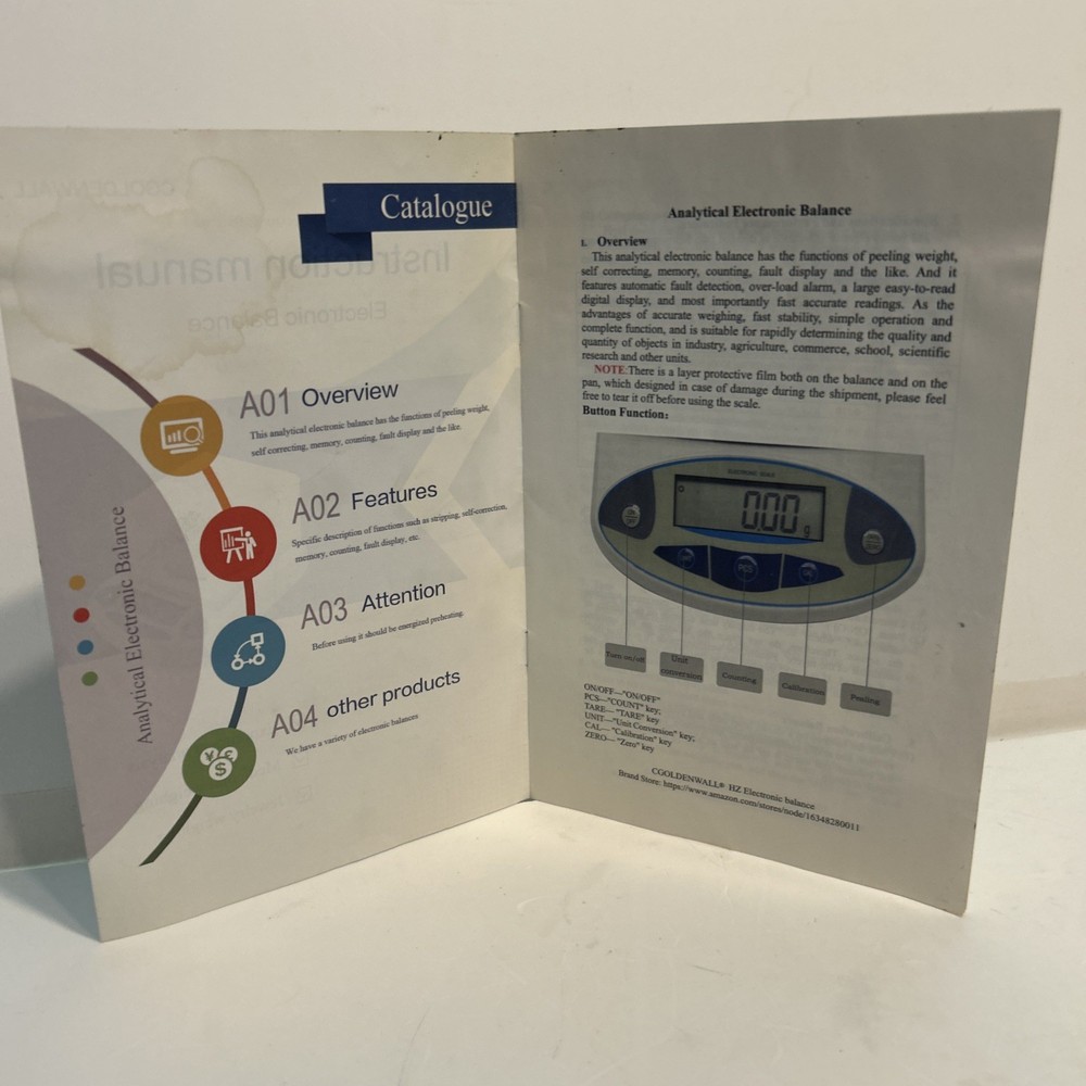 High Performance Electronic Balance Lab Analytical Scale 5000g / 0.1g Used