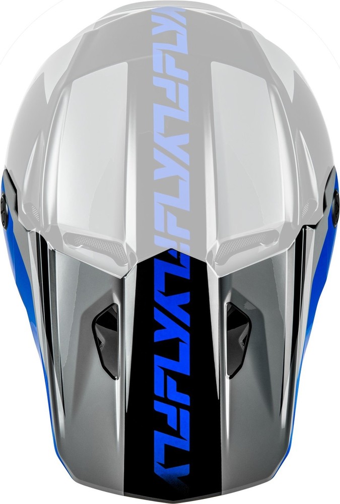 Fly Racing Kinetic Crest Helmet Visor/Peak Blue