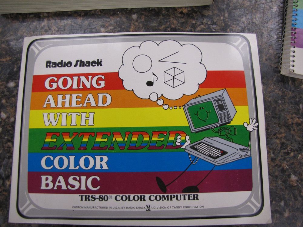 Radio Shack Getting Started Color BASIC, Going Ahead w/ Extended Manuals NICE!
