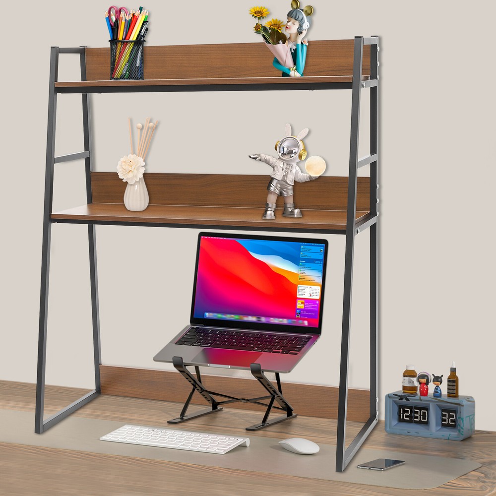 Modern Desktop Bookshelf Multipurpose Bookcase Organizer Desktop Display Rack