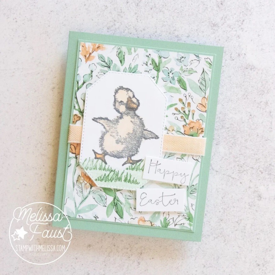 Stampin Up! EASTER FRIENDS Stamp Set & Pretty DSP. #346