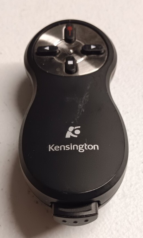 Kensington 33374 Black Wireless 4-button Presenter Pointer with Red Laser