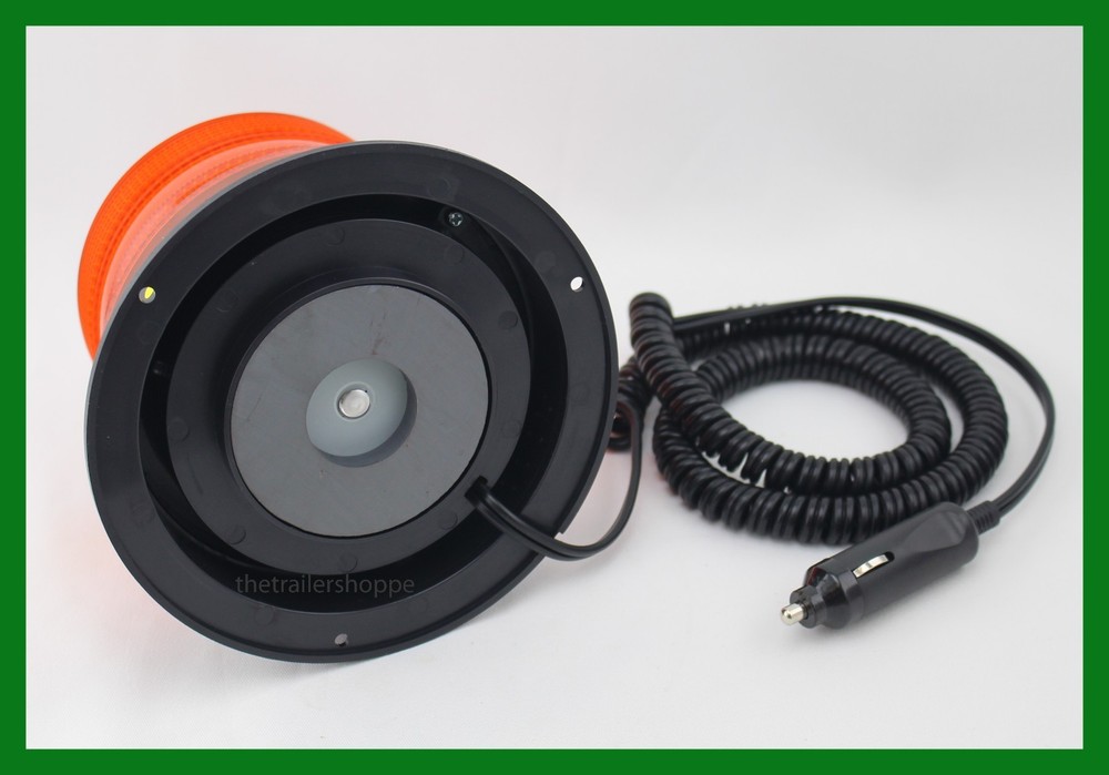 Flashing 6" Round Dome 6 LED Strobe Warning Signal Amber Surface Mount Light