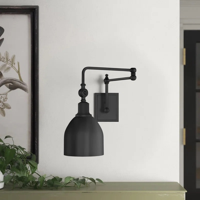 Seraphine Single Light Dimmable Swing Arm Sconce - Birch Lane