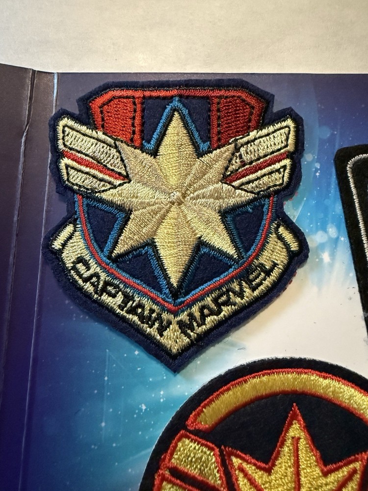 Captain Marvel Embroidered Patches and Stickers Marvel Comics