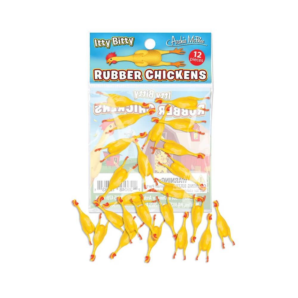 Itty Bitty Rubber Chickens