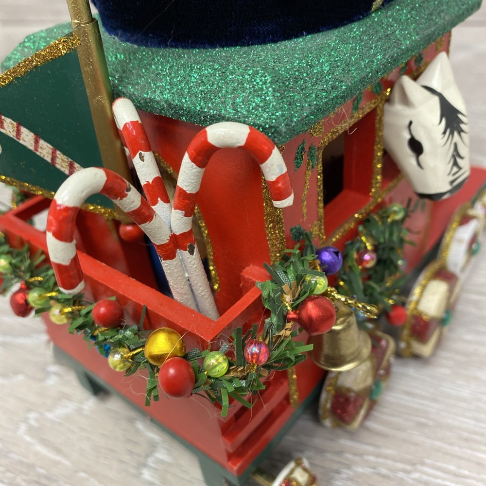 Bombay Company Nutcracker Candy Cane Express Christmas Train *READ*