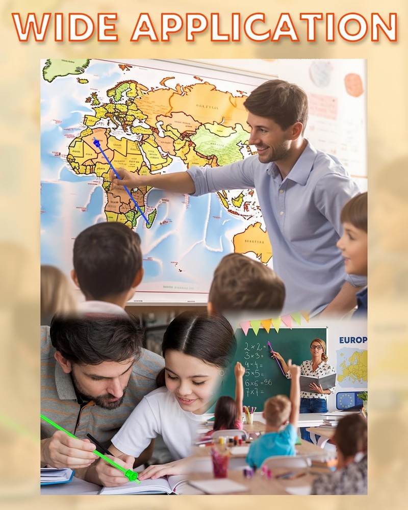 10 Pcs Finger Pointer Hand Pointing Stick for Teachers Classroom Reading