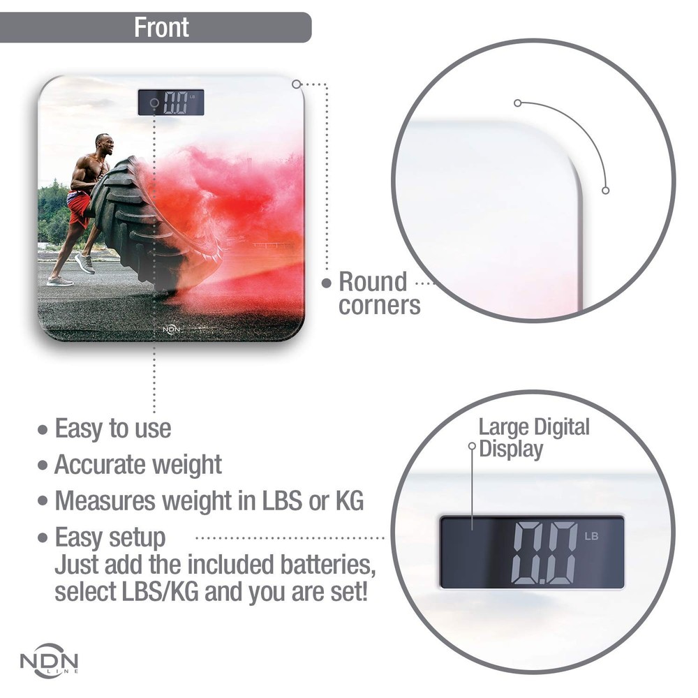 Digital Bathroom Scale Pink Tire