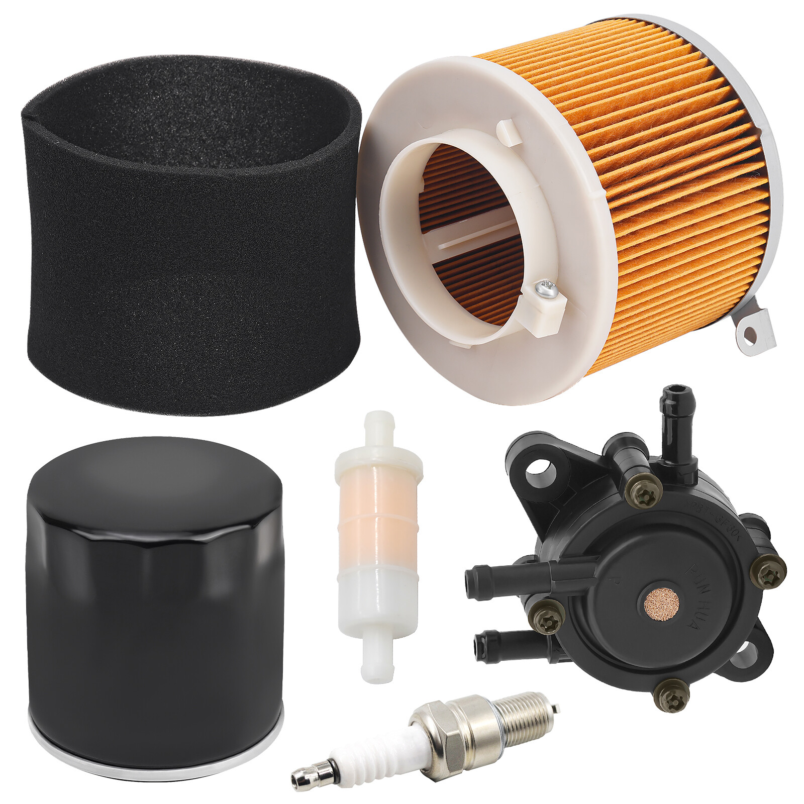 For Kawasaki Mule 520 550 600 610 2500 Air Oil Fuel Filter Spark Plug Fuel Pump