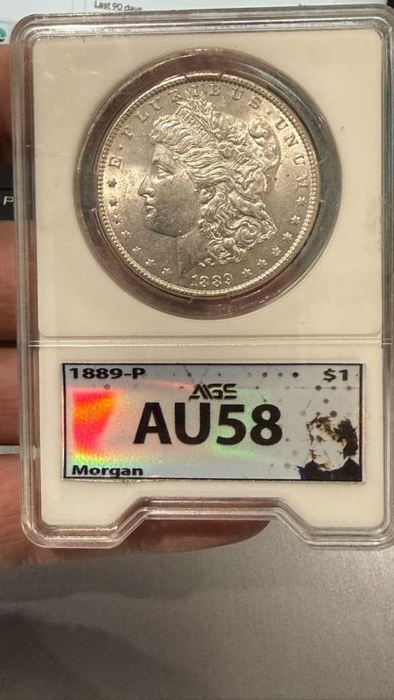 MORGAN ONE SILVER DOLLAR 1889-P