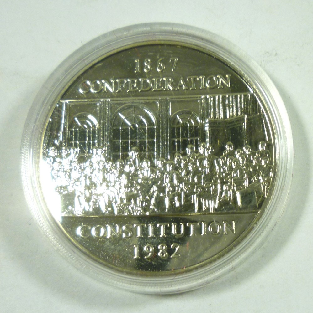 1982 Canada One Dollar 1867 Confederation Constitution with Presentation Box