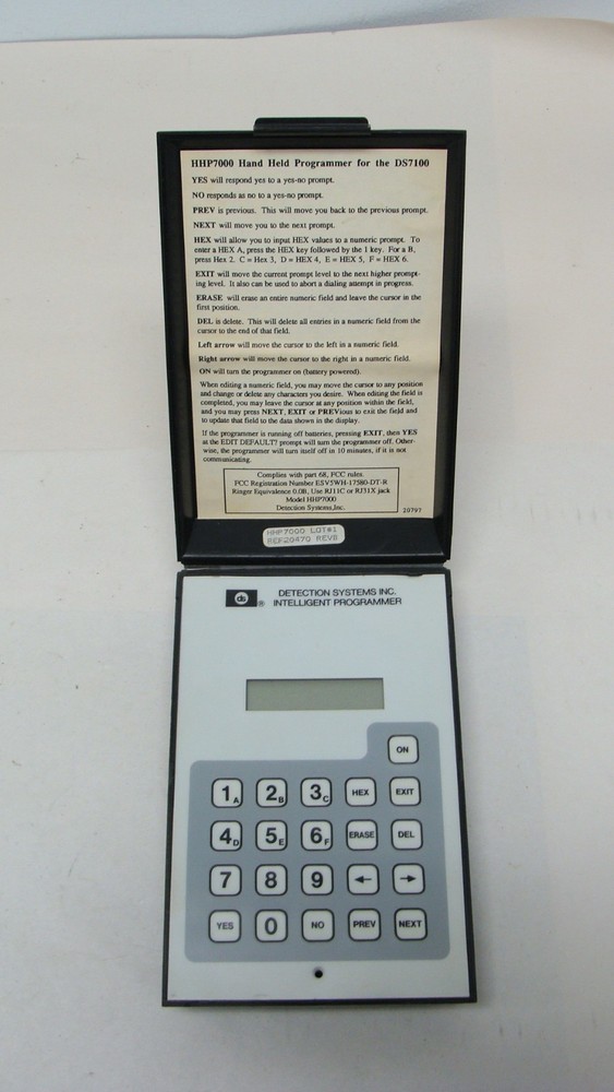 DS DETECTION SYSTEMS INTELLIGENT PROGRAMMER HHP7000 FOR 7100
