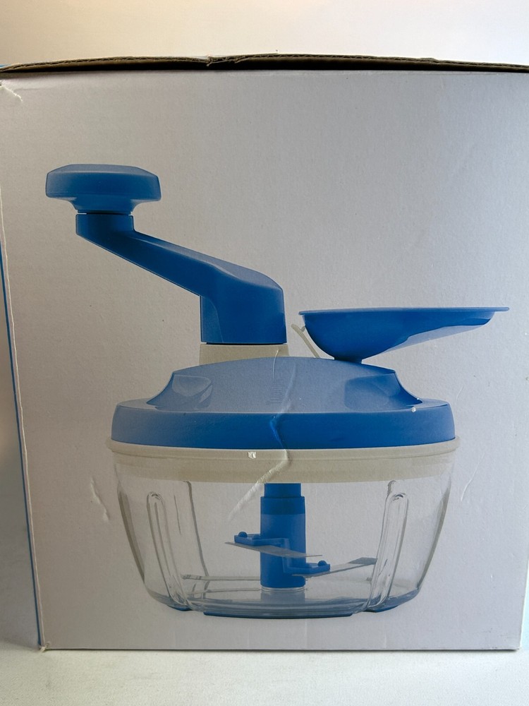 Tupperware Time Savers Quick Chef Pro System Blue Chop Whisk New In Open Box