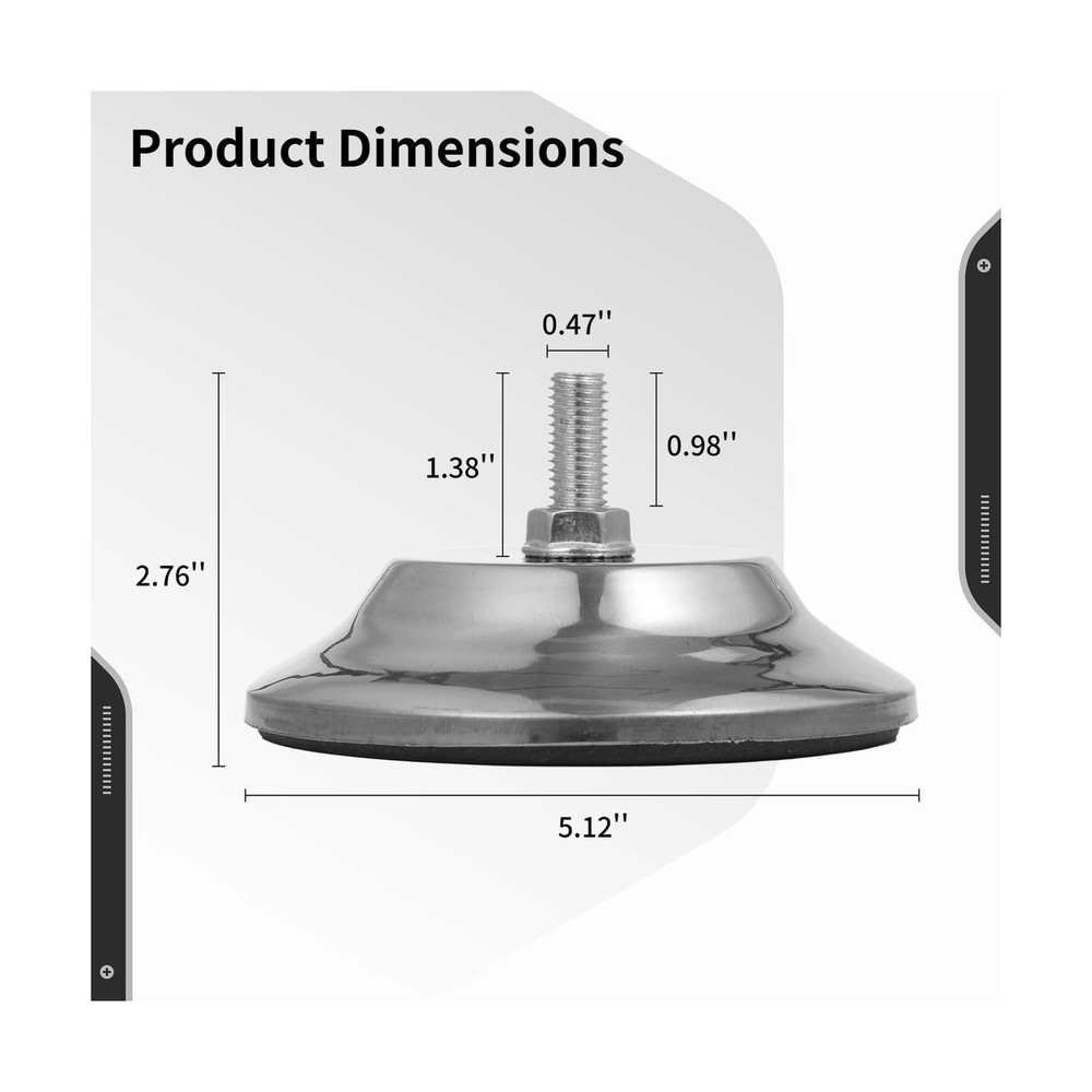 Billiard Table Leg Levelers, 4 Pcs Pool Table Leg Leveling Risers 5’’