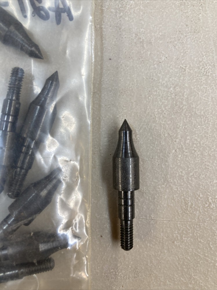 125 Grain 21/64" .328 Diameter Practice Point Arrow Tips Field Points 12 Pack