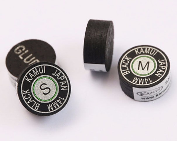 GENUINE KAMUI BLACK 14 MM CUE TIPS