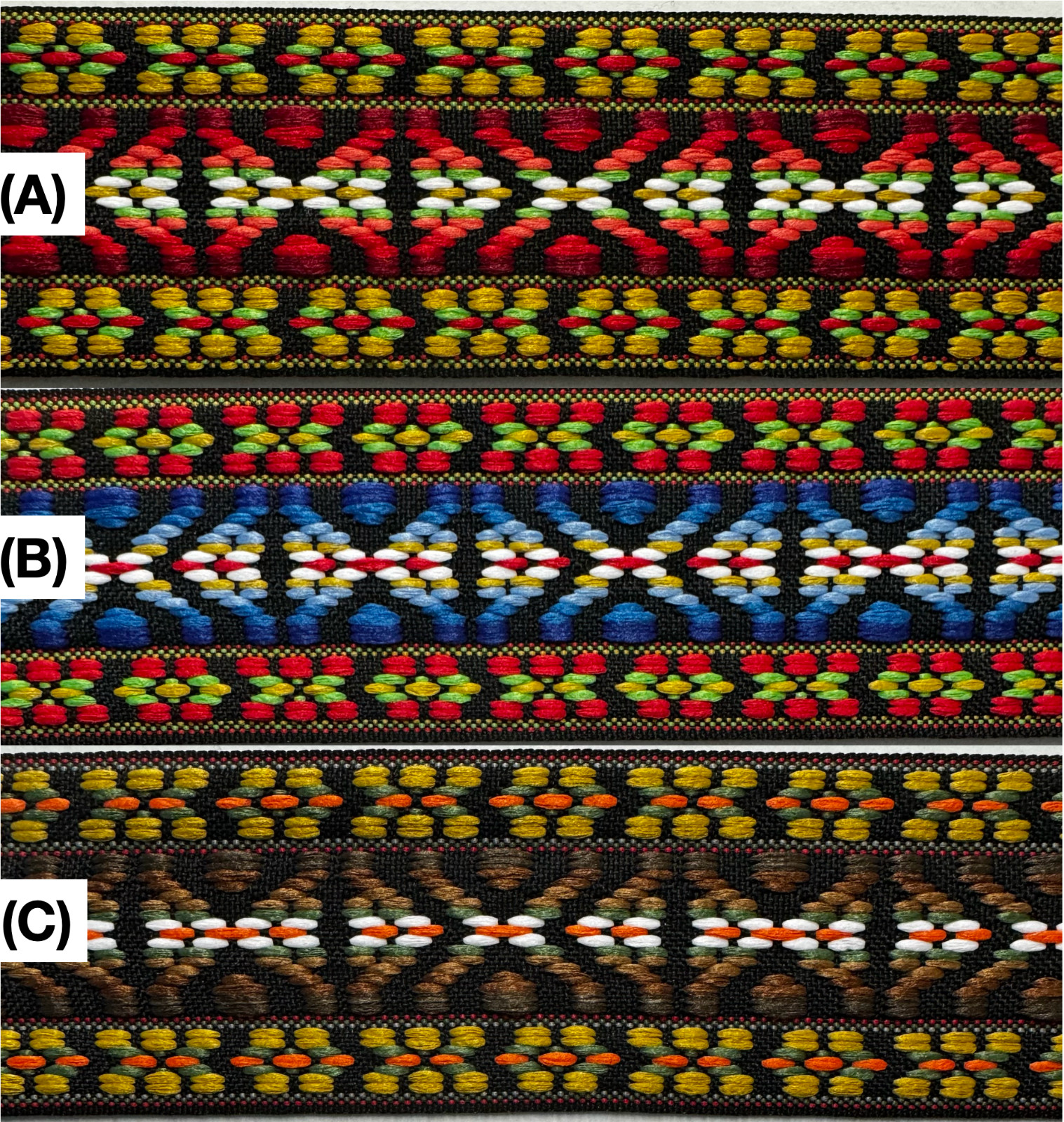 2" Jacquard Woven Ribbon Trimming - 9 Continuous Yards!