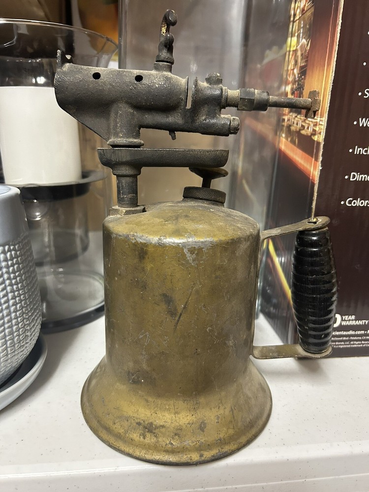 Antique Blow Torch Black Handle Farm & Tool Untested-Preowned Memorabilia