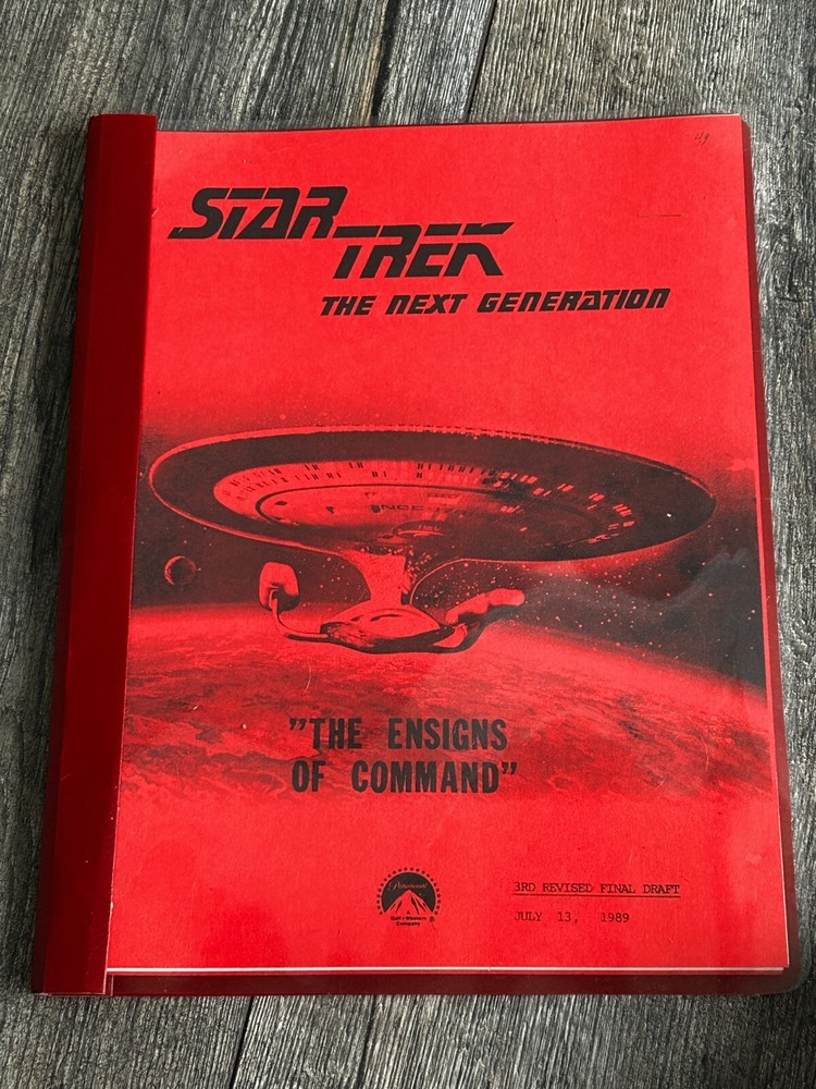 STAR TREK Script The Next Generation Ensigns Of Command 3rd Revised Final Draft