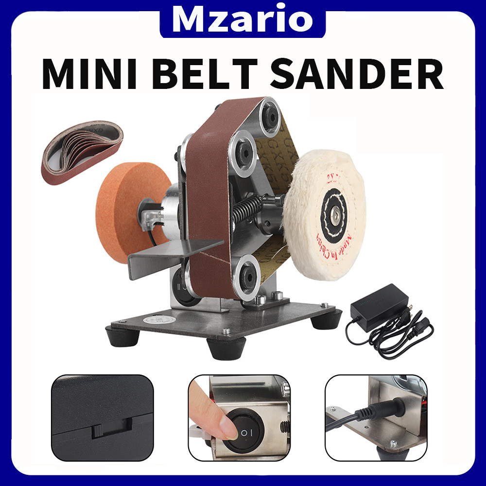 Mini Belt Sander 7 Adjustable Speed Table Polisher Buffer Handcraft System Kit