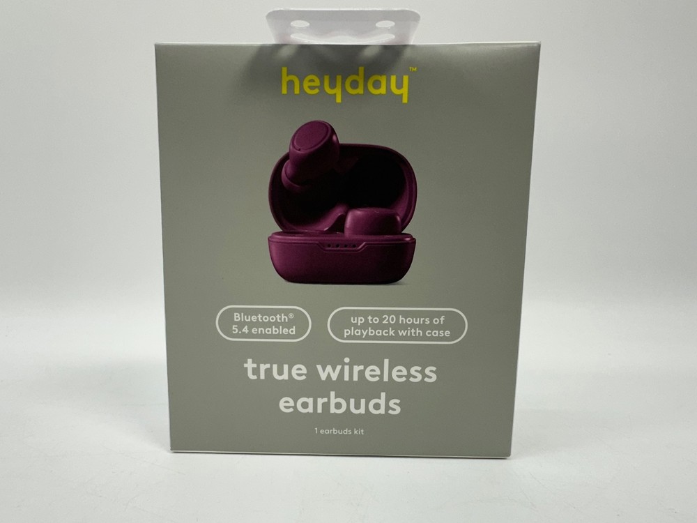 True Wireless Bluetooth Earbuds - heyday - Dark Cherry