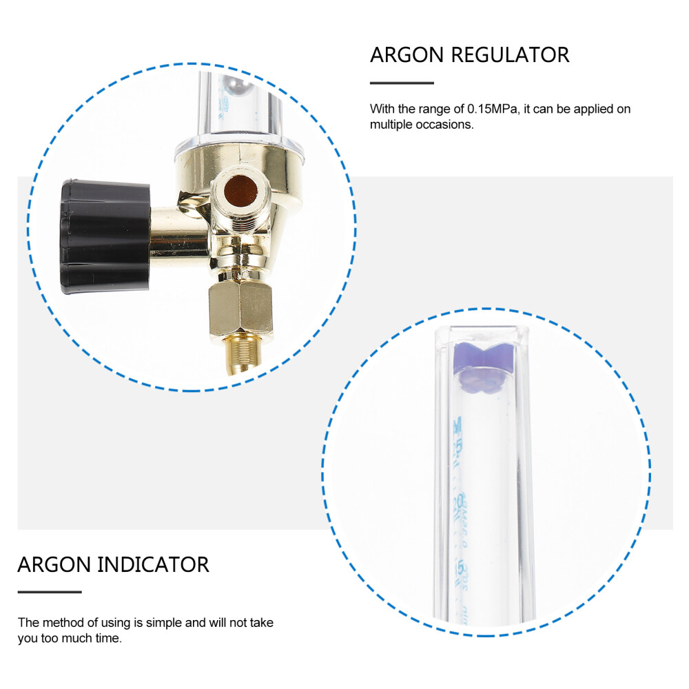 Nitrogen Flow Meter for Brazing Welding Flowmeter Regulator 1/4PT 0.15MPA 7mm