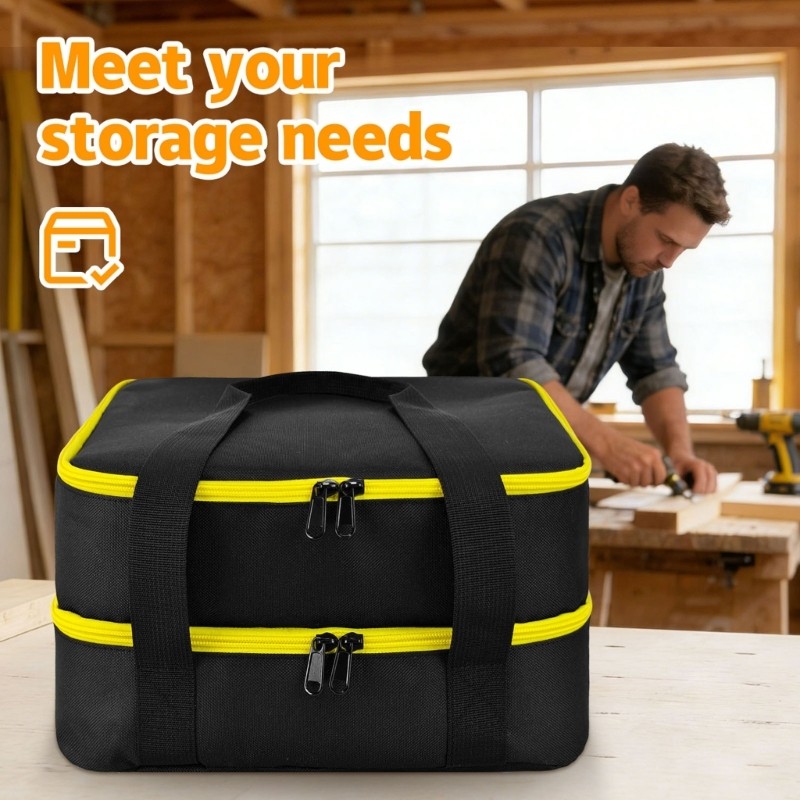 Multipurpose Battery Storage Container Shatterproof Fabric Texture for Storing