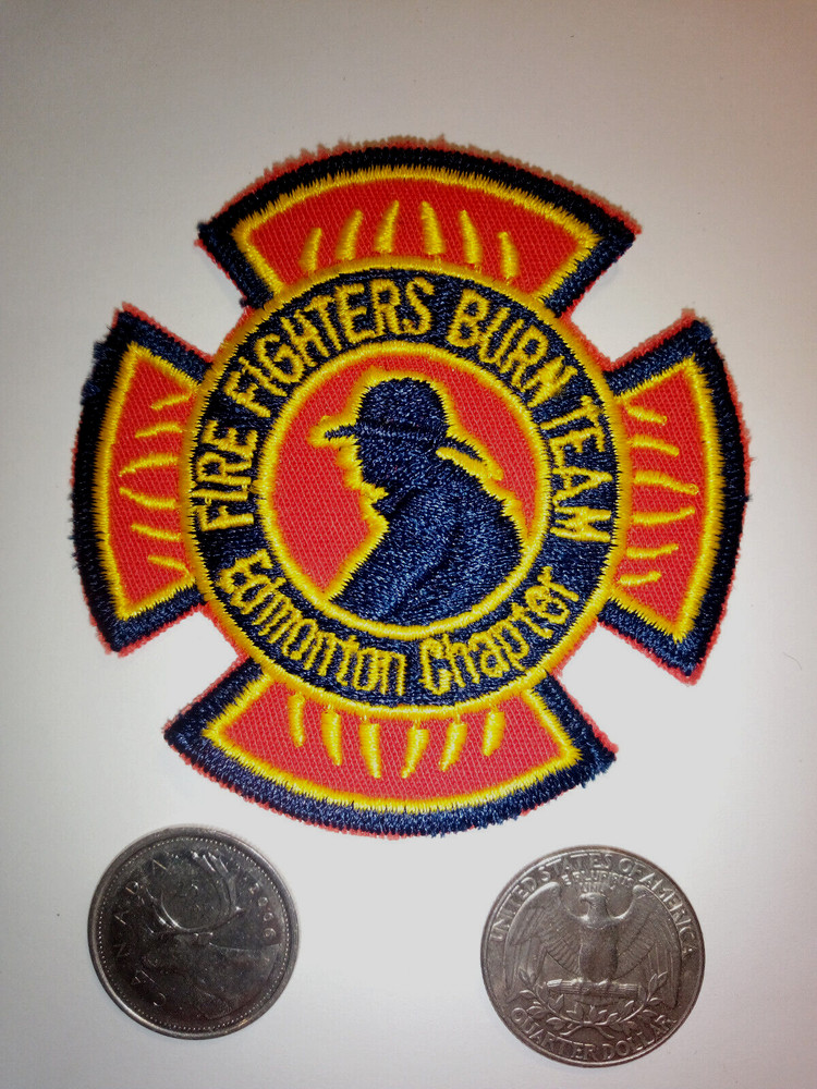 Edmonton Chapter Firefighters Burn Team Patch Badge Crest