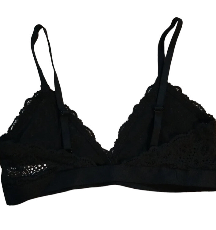 Black Lace Bralette Size M Colsie