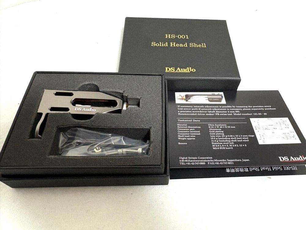 DS Audio Hs-001 Solid Head Shell Ultra Duralumin Body SHELL weight 10.5g