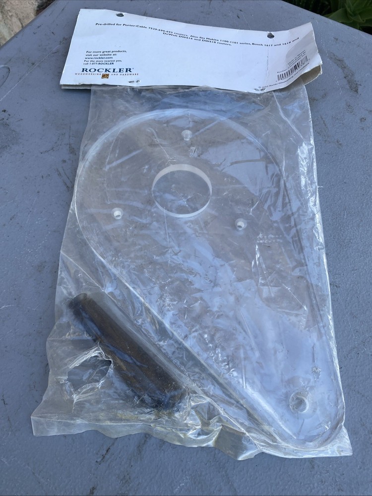 Rockler Universal Offset Router Plate