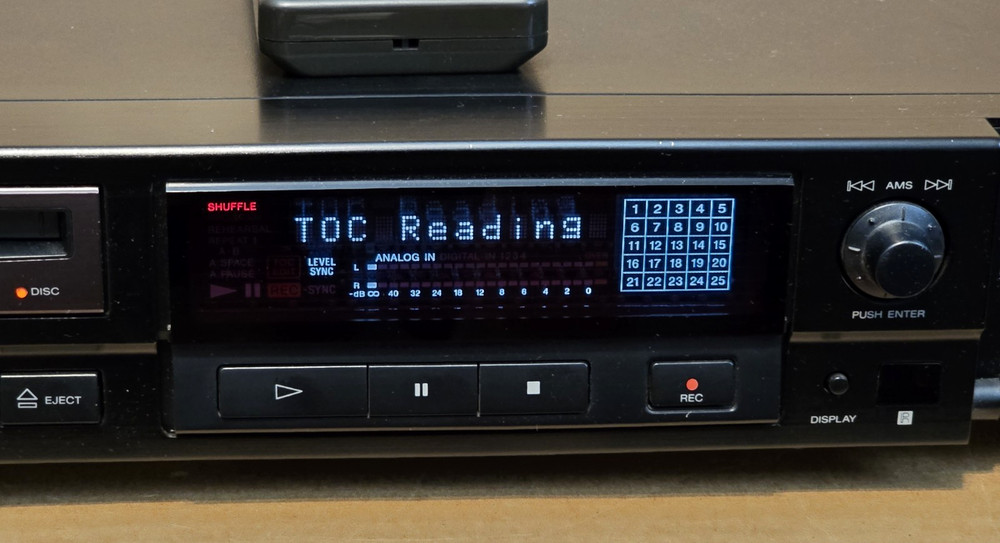 1994 SONY Minidisc MDS-501 Recorder Player Deck with Remote Control